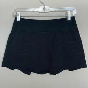 LULULEMON pace rival skirt BLACK